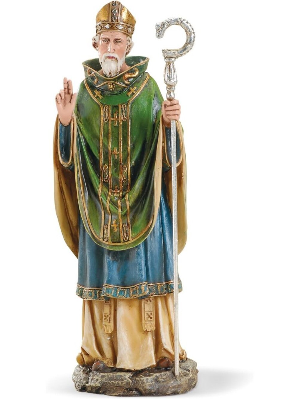 10.5" St. Patrick Religious Tabletop Statue | Renaissance Home Décor Accent